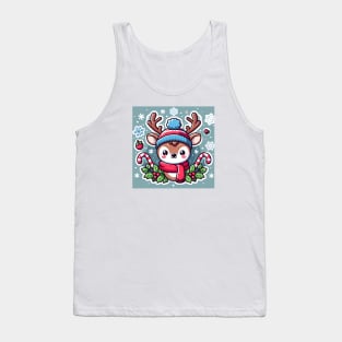 Cute Deer Christmas Tank Top